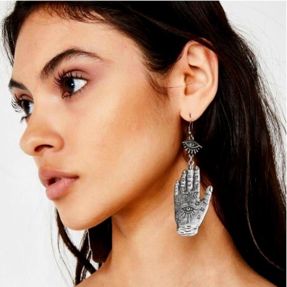 Boho Drop Earrings – Evil Eye & Hamsa Hand for Good Vibes Only - Picture 2 of 2